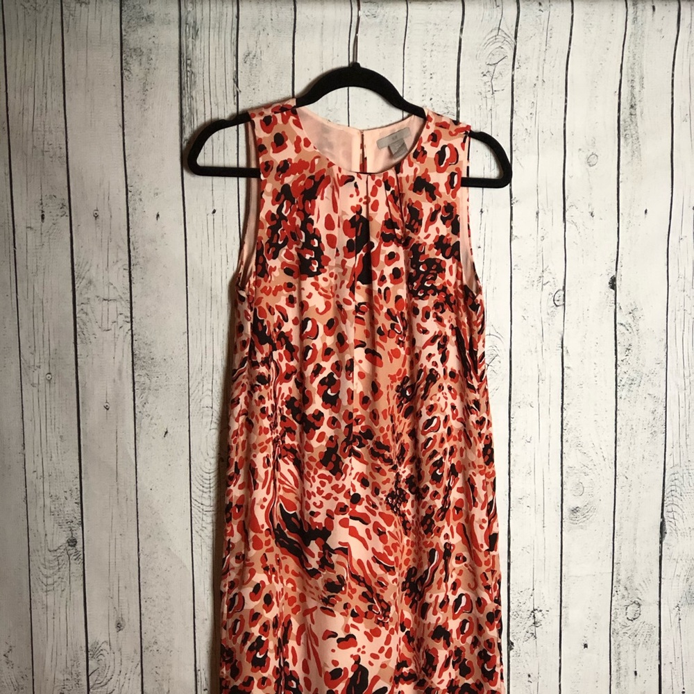 Salmon Cheetah Print Dress